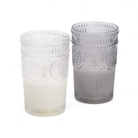 CANDELA LED VETRO 8X12.5 ASSORTITO 2